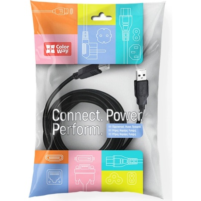 ColorWay CW-CBUB072-BK USB 2.0 AM – BM k tlačiarn 2m černý