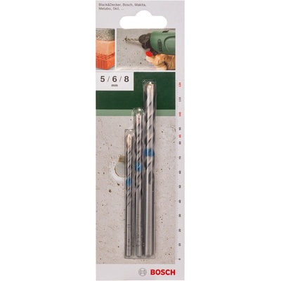 Bosch КОМПЛЕКТ СВРЕДЛА ЗА БЕТОН bosch 3 БРОЯ (3165140384582)