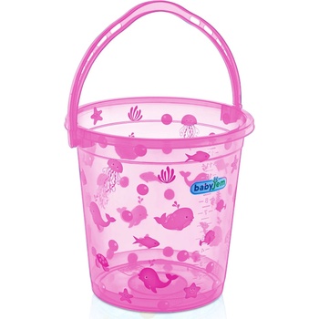 BabyJem Кофа за изплакване BabyJem - Розова, 14 L (399)