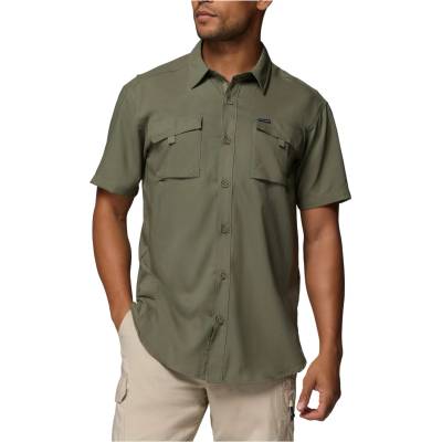 Columbia Мъжка риза с копчета Columbia Silver Ridge Utility II S/S Shirt - Stone Green (033-3036-0313)
