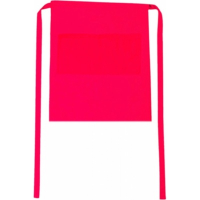 CG Workwear Gastro zástěra Roma s kapsami odolná proti pomačkání červená magenta CGW1262