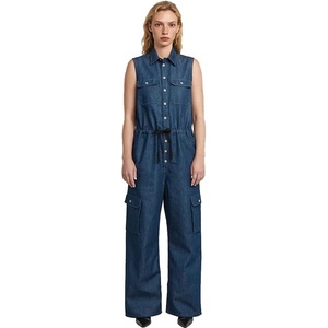 G-STAR Гащеризон G-Star Soft Utility sleeveless jumpsuit - Blue (Rinsed)