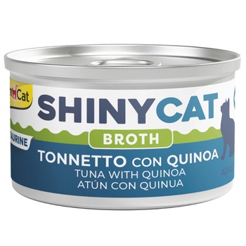 GimCat ShinyCat Tuna with Quinoa in Broth парченца риба тон и киноа в натурален бульон 70gr