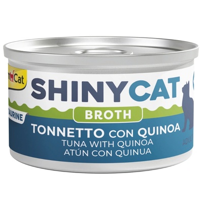 GimCat ShinyCat Tuna with Quinoa in Broth парченца риба тон и киноа в натурален бульон 70gr