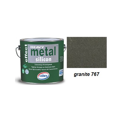 Vitex Heavy Metal Silicon Effect - štrukturálna kováčska farba 767 Granite 0,75L 0563