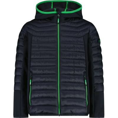 CMP Детско синтетично яке CMP Kid's Jacket Hybrid Fix Hood 35Z3214 Hybrid jacket - Antracite / Deep Mint - размер 104 (EU) (703-5617-0112)