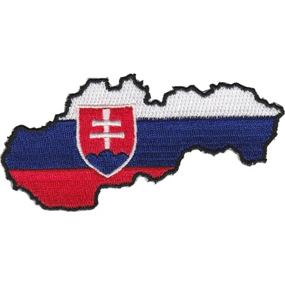 Nášivka Slovenská vlajka Slovensko s mapou 9x4,2 cm
