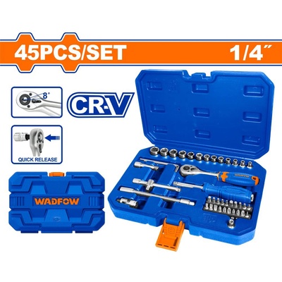 WADFOW Гедоре комплект wadfow 1/4", 45 части (wf wst4d45)