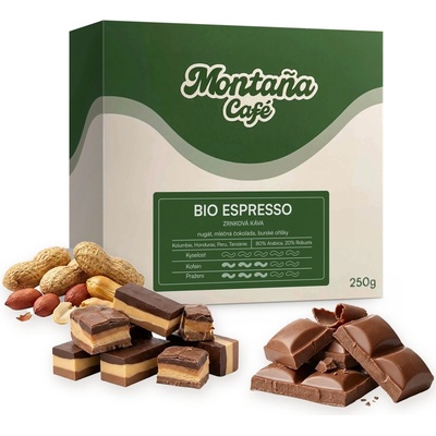 Café Montaña Bio espresso bio káva zrnková 250 g