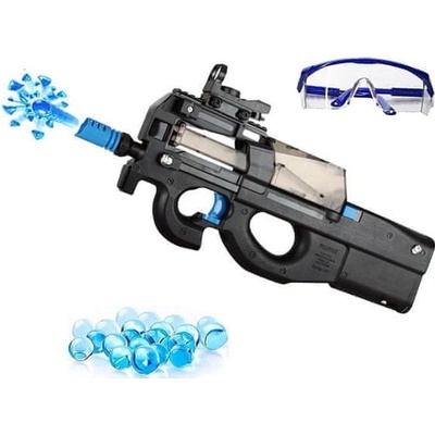 Mobilly Sunny Blaster P90, samopal na vodní gelové kuličky s příslušenstvím, černá