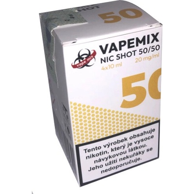 VapeMix NIC SHOT 50/50 4x10ml 20mg