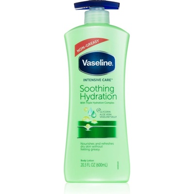 Vaseline Intensive Care успокояващ лосион за тяло с дозатор Aloe Fresh 600ml