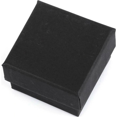 Stoklasa Krabička na šperky 5,5x5,5 cm Balení: 2 ks, Varianta: 2 černá mat 2 černá mat