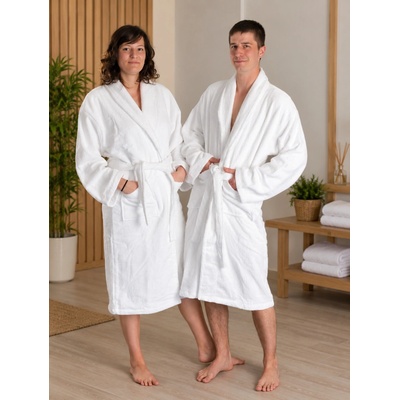 PROFOD HOTEL 2S VELOUR / Velur župan, 100% bavlna - bílá XXXL