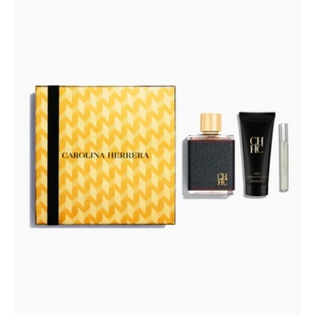Carolina Herrera CH Подаръчен комплект за мъже Размер EDT 100 ml + 100 ml душ гел + EDT 10 ml