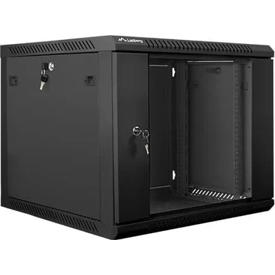 Lanberg Комуникационен шкаф за стена Lanberg 19 9U (600x600), Черен | WF01-6609-10B (WF01-6609-10B)