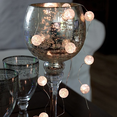 Star trading Svetelný reťaz Marble balls 15x LED