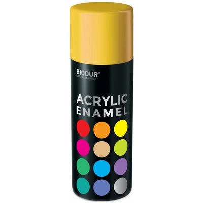 Biodur akrylový email v spreji 400 ml žltá