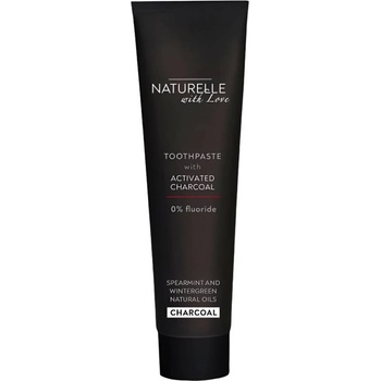 Naturelle with love Паста за зъби с активен въглен, без флуорид, 65 ml