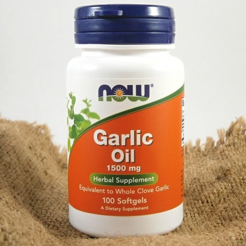 Now Foods Garlic Oil česnekový olej 1500 mg x 100 kapslí