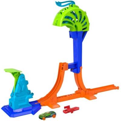 Hot Wheels Hrací set Speed Snap Stunt Tracks Power Launch Champion