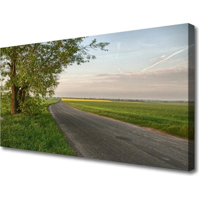 Obraz na plátne Scestie strom tráva krajina 100x50 cm