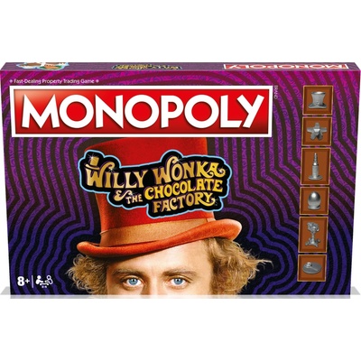 Winning Moves Monopoly Willy Wonka and the Chocolate Factory - anglická verze