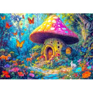 Enjoy - Puzzle Mushroom Cottage - 1 000 piese