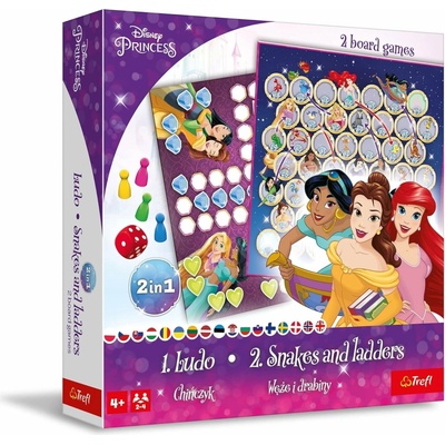 Trefl Disney princeznej, 2v1: Človeče, nehnevaj sa a Hady a rebríky