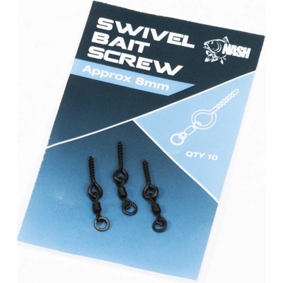 Kevin Nash Swivel Bait Screw 8mm držáky nástrah 10ks
