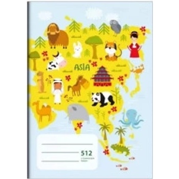 Optys školní sešit s pomocnými linkami 512