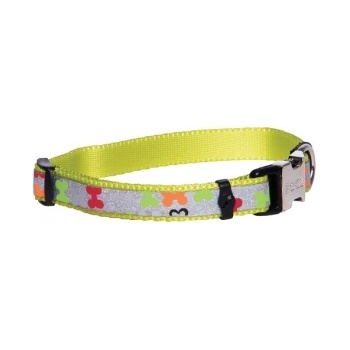 Rogz Trendy Collar Medium -Нашийник за кучета, кокалчета 16мм/-28-46 см. зелено сив