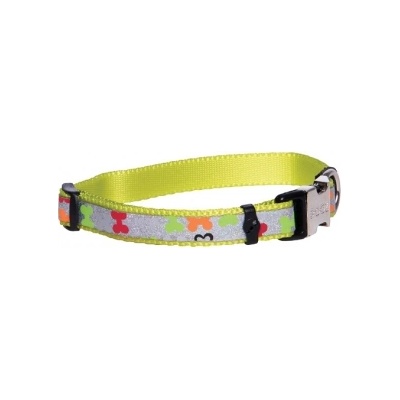 Rogz Trendy Collar Medium -Нашийник за кучета, кокалчета 16мм/-28-46 см. зелено сив