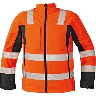 Cerva MALTON reflexná softshellová bunda oranžová