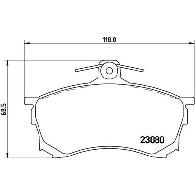 Sada brzdových platničiek kotúčovej brzdy BREMBO P 54 021