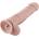 HISMITH HSA52 Multi-Texturing Thick Silicone Dildo KlicLok 11.3" Skin