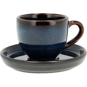 Bitz Черна/синя керамична чаша за еспресо 70 ml Gastro Dark Blue/Black - Bitz (29164)