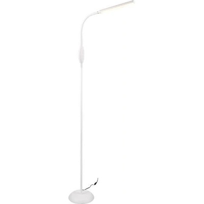 Trio Leuchten R47641101 TORO - Dotykem stmívatelná bílá čtecí lampa 3000+4000+5000K, LED 5W, 145cm (Moderní stojací čtecí lampa, stmívatelná se změnou barvy světla)