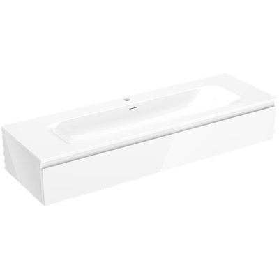 Mexen Orio шкаф за баня 140 см с мивка Vela, 1 чекмедже, бял гланц - 91A10-14023-1-BF00-W23M00 (91A10-14023-1-BF00-W23M00)