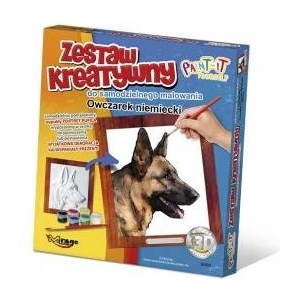 Mirage Hobby Convex Painting Dogs - German Shepherd
