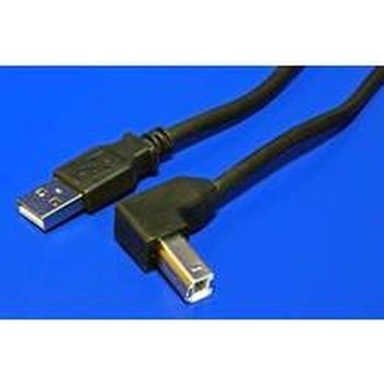 PremiumCord ku2ab2-90 USB 2.0, A-B, se zahnutým USB-B konektorem 90°, 2m