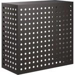 vidaXL Покритие за климатик Черно 110 x 50 x 105 см Стомана (8014143)