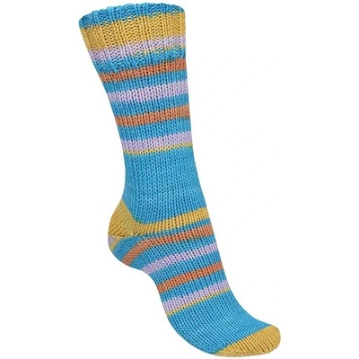 Regia 6-ply Talking Lines Color 5106 Yellow-turquoise