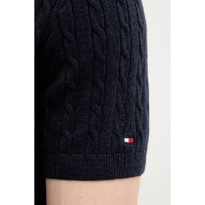 Tommy Hilfiger тениска тип пулове с яка мъжка от памук (MW0MW42788)