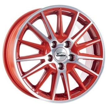 CMS C23 6x15 4x100 ET40 red polished