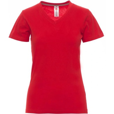 PAYPER v-neck lady 000951-0026 / Дамска тениска с къс ръкав, с v-образно деколте - червена l (000951002603000l)