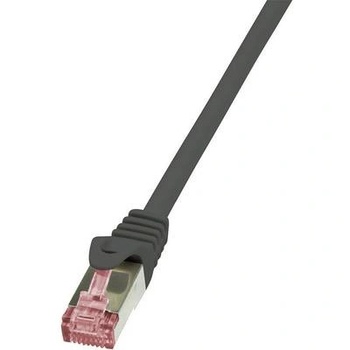 LogiLink Кабел S/FTP LOGILINK Cat6, LSZH, Мед, 1.5 м, Черен, AWG27, Двойно екраниран CQ2043S (CQ2043S) (CQ2043S)