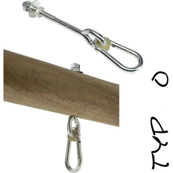 KBT Houpačkový hák šroub/matka O140 mm M12 typ O