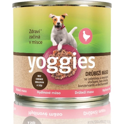 Yoggies hydinová s ovsenými vločkami a zeleninou 200 g