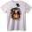 NOONEBRAND Тениска с аниме герой с юмрук - 4XL, White